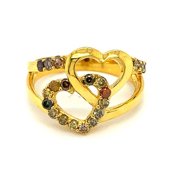 Diamonds 1.06ct Solid 14K Eternity Gold Ring - Picture 1 of 6